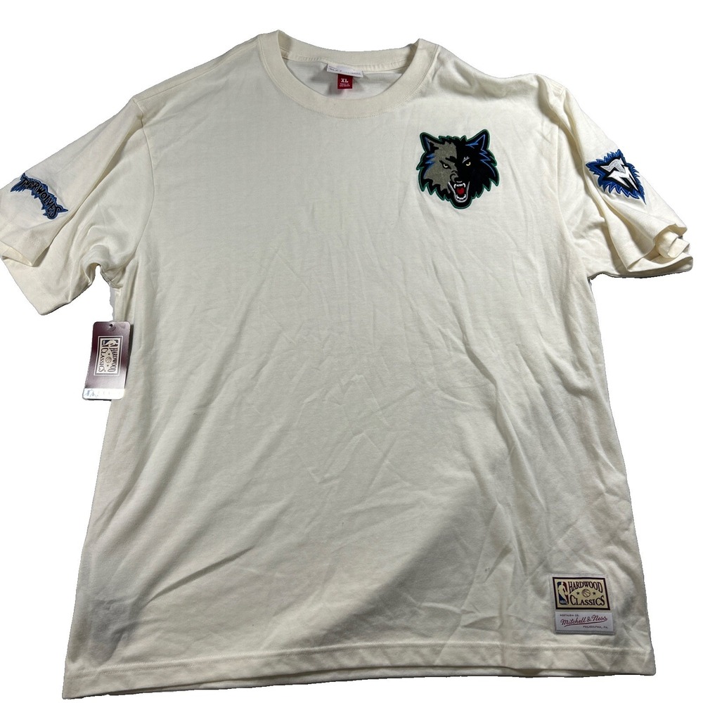 Men's Mitchell & Ness Minnesota Timberwolves Hardwood Classics Chainstitch XL